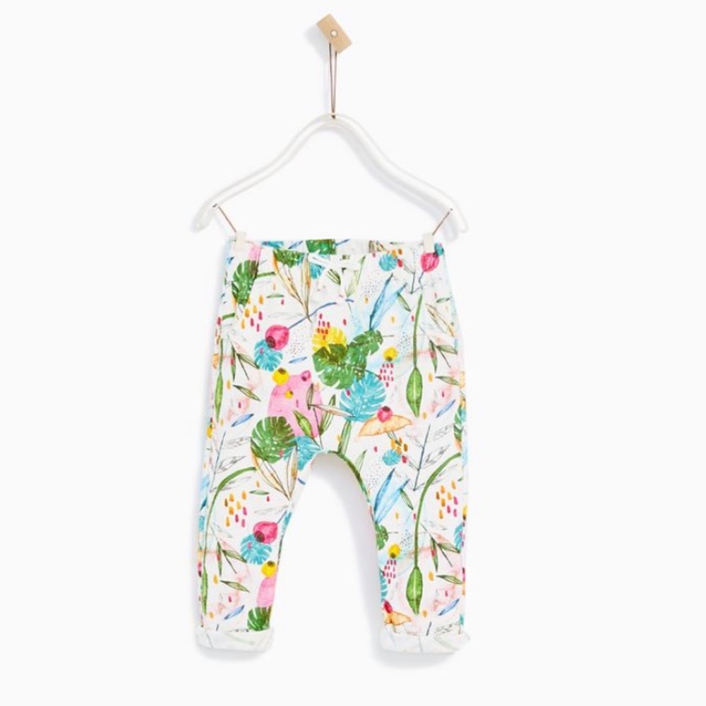 Zara Floral Print Trousers